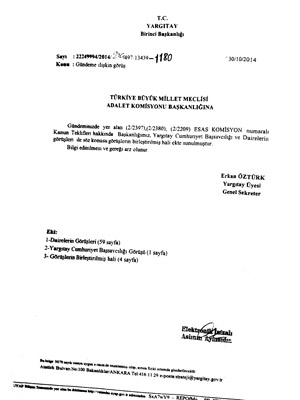 Yargıtay 63 sayfalık görüş bildirmiş!