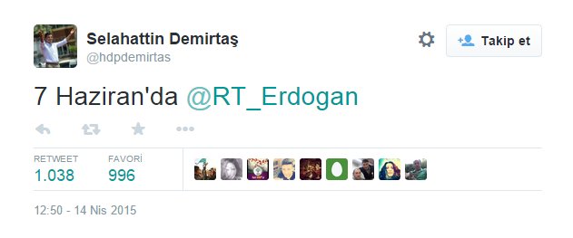 Selahattin Demirtaş'tan Erdoğan tweet'i