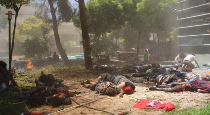 Suruç'taki patlamada, 30 kişi hayatını kaybetti, 104 yaralı var