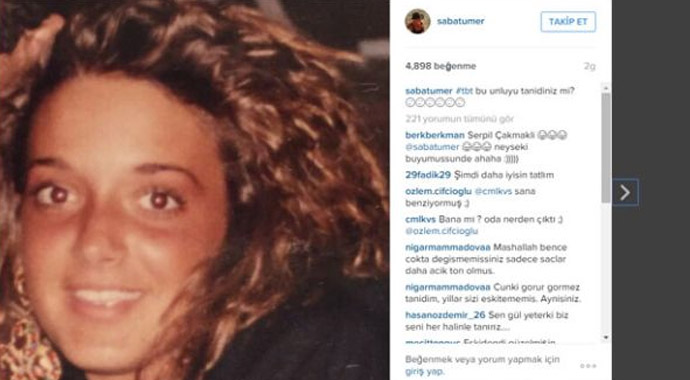 Saba Tümer'in gençlik fotoğrafı sosyal medyayı salladı