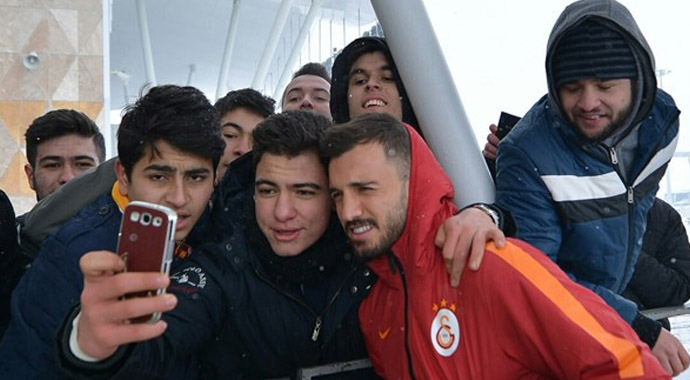 Galatasaray kafilesi Sivas'ta