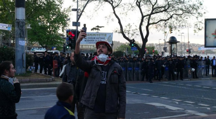 Bu da çevik kuvvetli 'selfie'