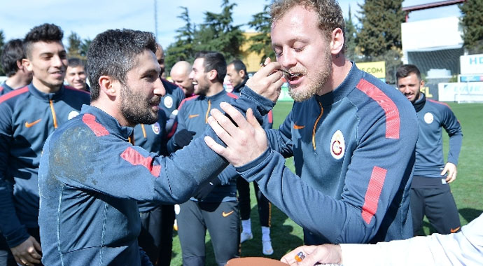 Galatasaray'da sürpriz doğum günü