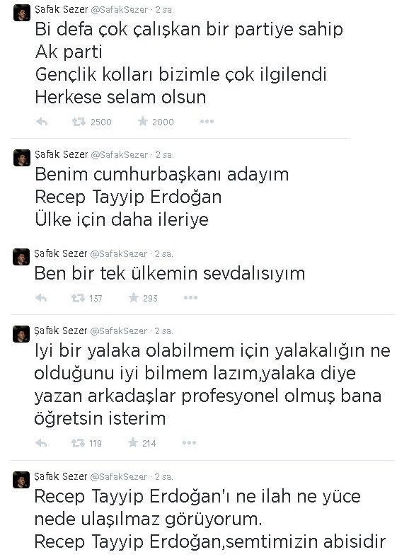 Şafak Sezer: 'Benim adayım....'