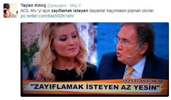 Twitter bu diyeti konuşuyor!