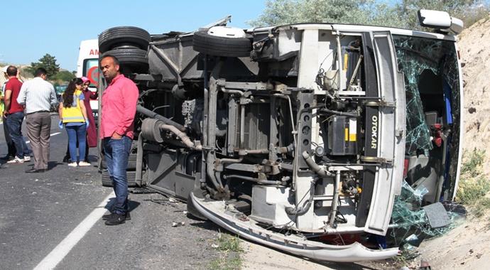 KPSS yolunda feci kaza: 9 yaralı