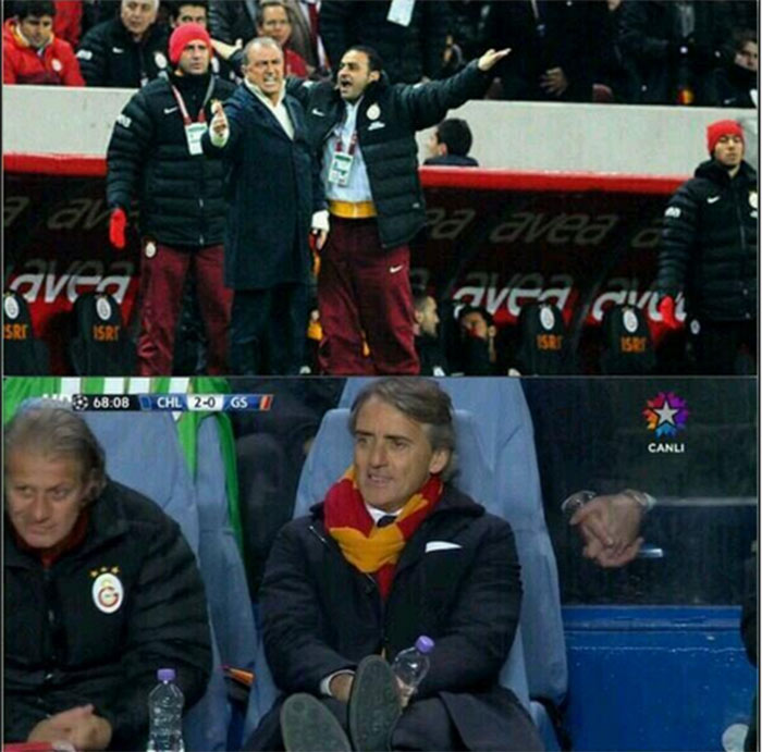 Mancini'nin rahatlığı isyan ettirdi, herkes bu kareyi paylaşıyor!