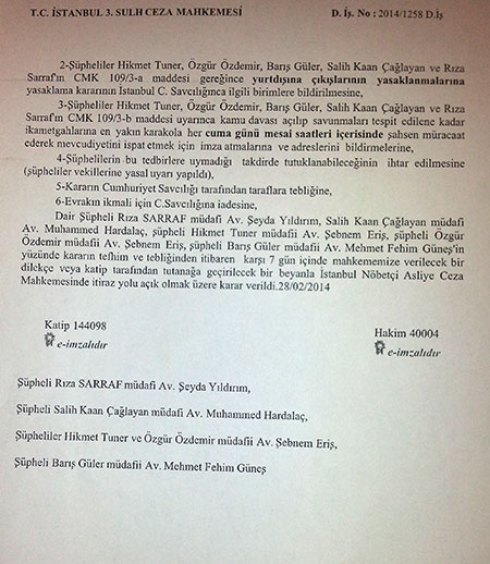 Reza Sarraf ve iki bakanın oğlu serbest bırakıldı