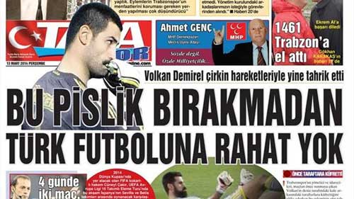 Trabzon basınından Volkan'ı şoke eden başlık!