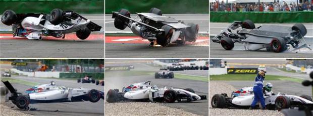 Formula 1'de korkutan kaza!