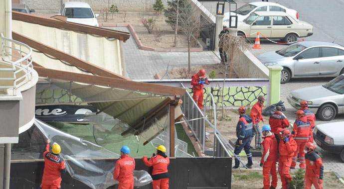 Ansızın fırtına koptu! İlk yardım tatbikatı gerçek oldu