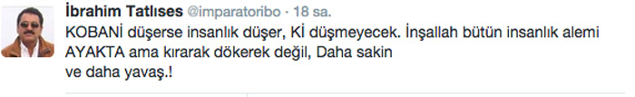 İbrahim Tatlıses: Kobani düşerse...