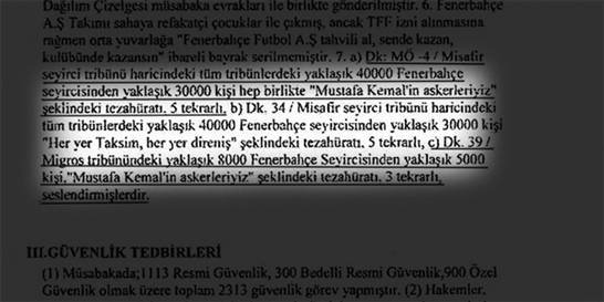 TFF ile Fenerbahçe arasında şimdi de slogan tartışması!