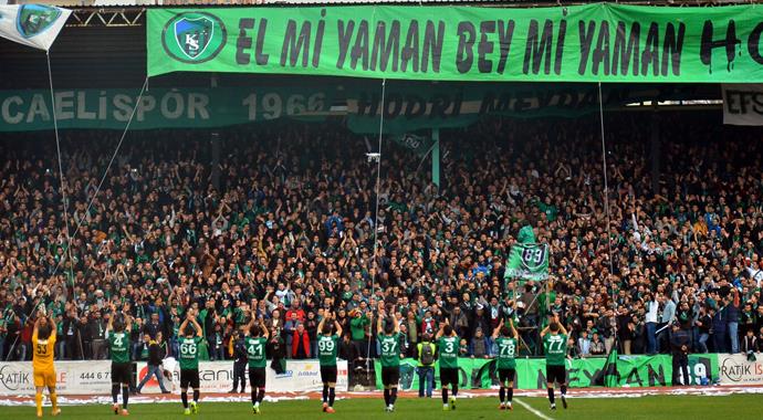 Kocaelispor tribünlerinde seyirci rekoru kırıldı
