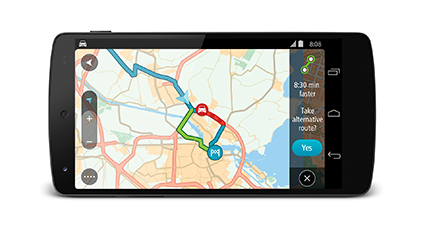 TomTom'un trafik sıkışıklığını gösteren android uygulaması ücretsiz!