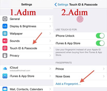 iPhone'u burnuyla açıyor