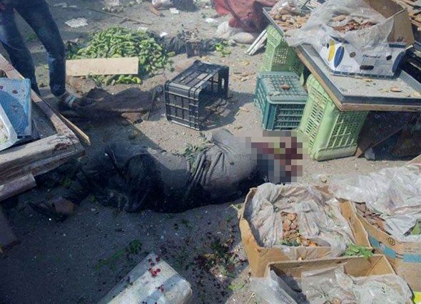 Suriye'de pazar yerine hava saldırısı