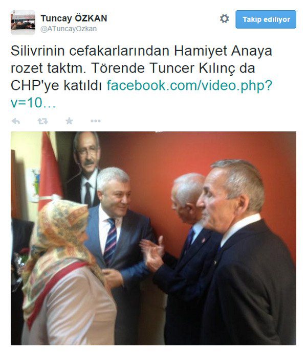 MGK eski Genel Sekreteri Tuncer Kılınç, CHP'ye katıldı