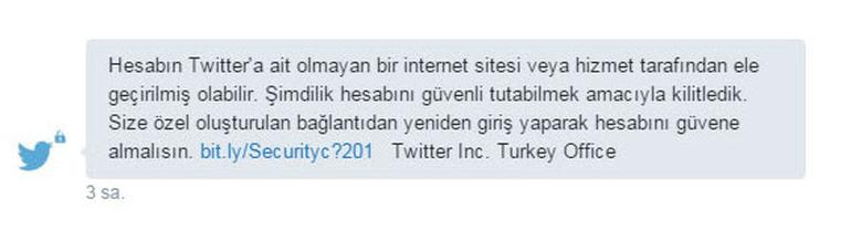 Twitter'da DM'den gelen sahte mesaja dikkat