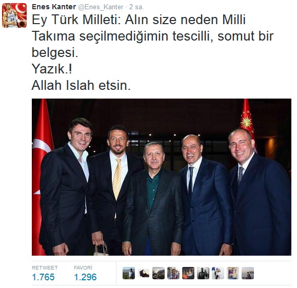 Enes Kanter'e tepki yağdı!