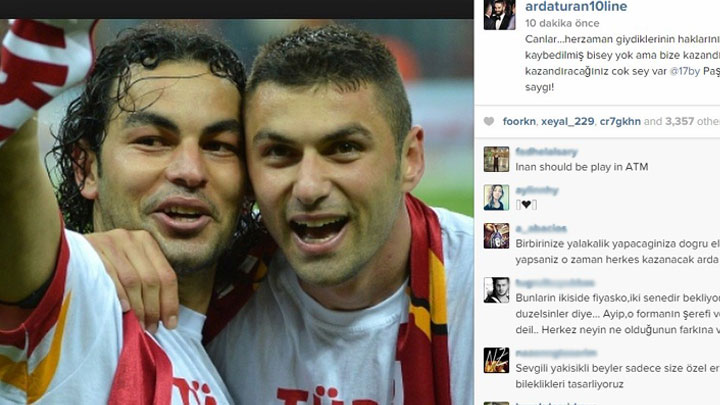 Arda Turan'dan o futbolculara destek