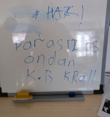 Okulu soyan hırsızlar arkalarında not bıraktı