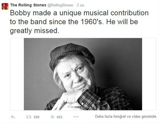 Usta müzisyenden Bobby Keys'den acı haber