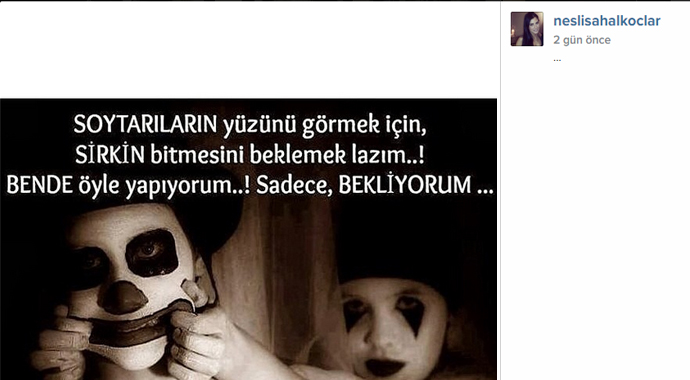 Neslişah Alkoçlar, Özge Özpirinçci'ye gönderme mi yaptı?