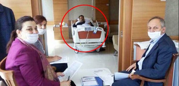 Hastane odasından ilk fotoğraf!