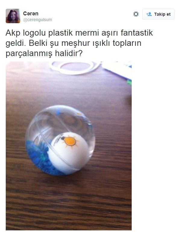AK Parti logolu 'plastik mermi' bakın ne çıktı