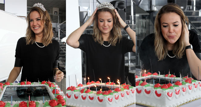 Simge Fıstıkoğlu'na sürpriz doğum günü