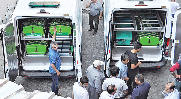 Bir  köy 15 cenaze!