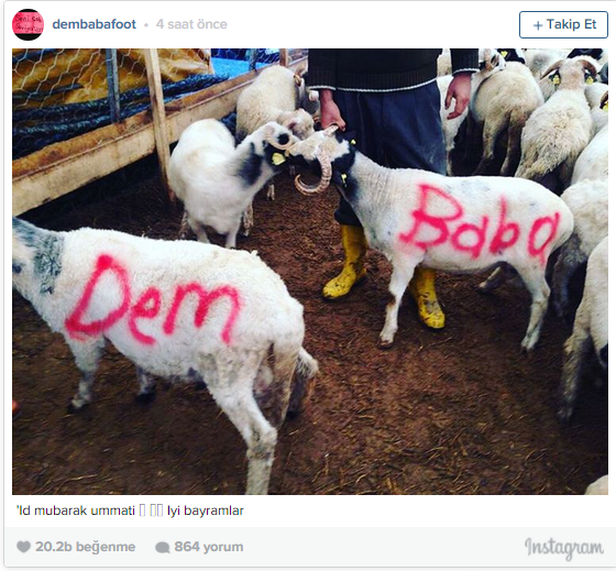 Demba Ba'dan ilginç bayram mesajı!