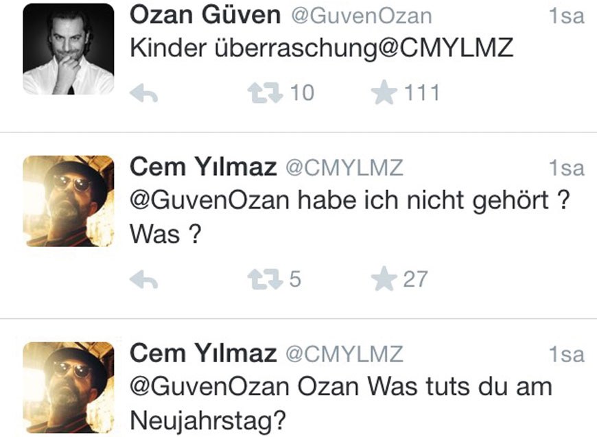 Cem Yılmaz'dan Almanca tweetler
