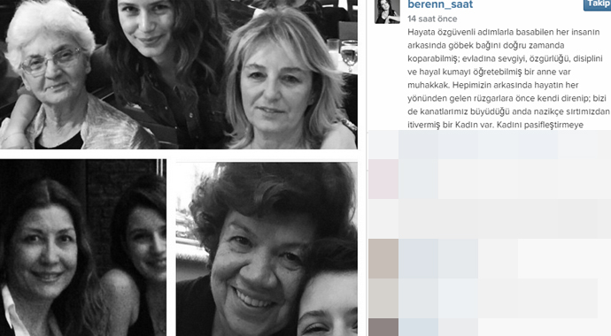 Beren Saat'ten anlamlı mesaj 'Hayatıma eli değen...'