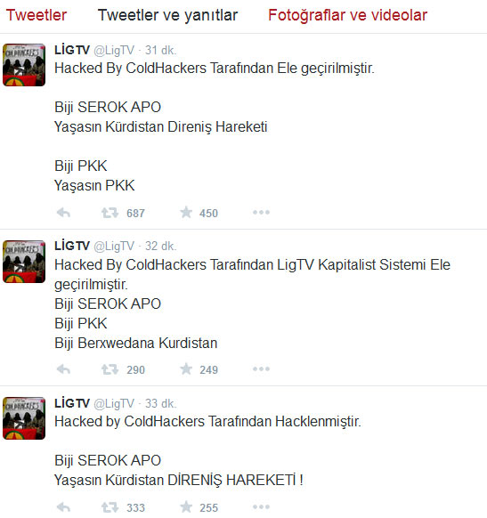 PKK'lılar Lig TV'ye saldırdı