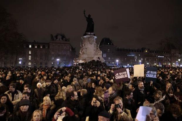 'Paris'te sessiz protesto'
