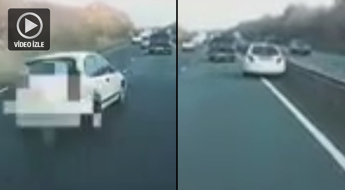 Kaza yaptı durmadı, yoluna devam etti