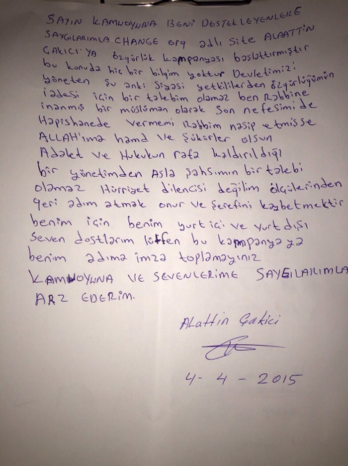 Alaattin Çakıcı'dan o kampanyaya tepki!