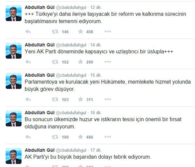 Abdullah Gül'den ilk seçim değerlendirmesi