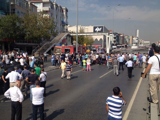 İşte üst geçit felaketinden ilk görüntüler