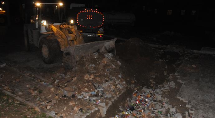 PKK'nın Cizre'de açtığı hendekler kapatıldı