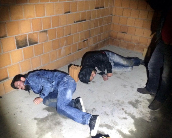 Düzce'de uyuşturucu kullanan gençler bu halde bulundu