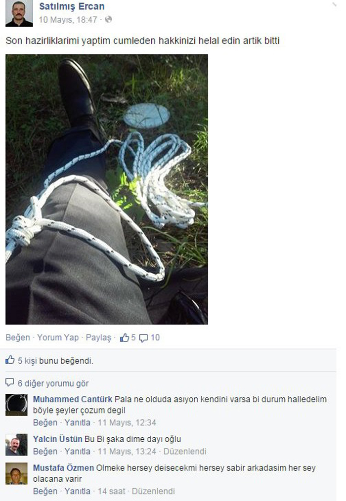 İntihar etmeden önce Facebook'ta öyle bir fotoğrafını paylaştı ki!