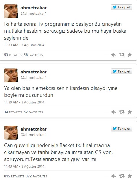 Ahmet Çakar: Aysal bu cinayetin hesabını verecek