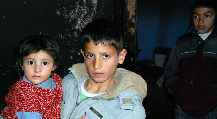 Bir kıvılcım, 8 kişilik aileyi açıkta bıraktı