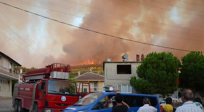 Bursa'da büyük orman yangını (BURSA YANGIN)