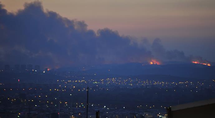 Bursa'da büyük orman yangını (BURSA YANGIN)