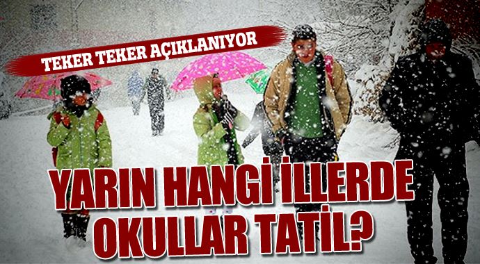 İstanbul'da okullar tatil mi?