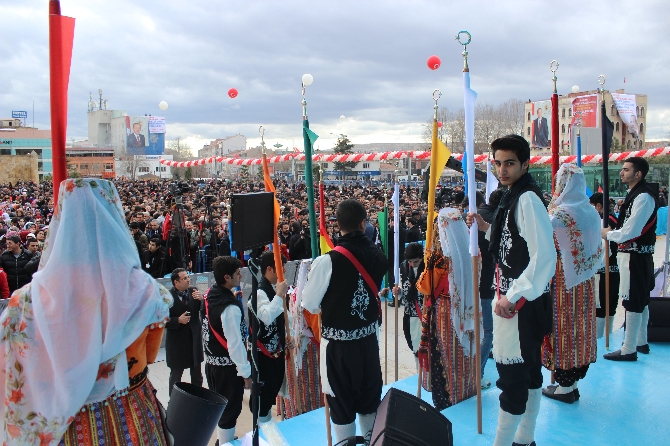 Erdoğan'a Kırşehir'de sürpriz karşılama